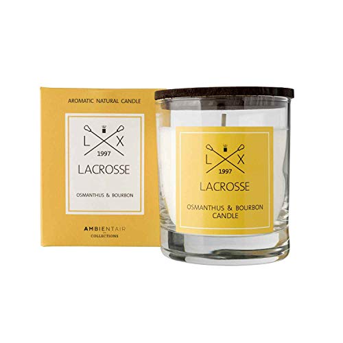 Lacrosse. Vela aromática Osmathus Bourbon. Vela perfumada con cera vegetal y perfume natural con una duración estimada de 40 horas. Disfruta de la aromaterapia en tu casa con estas velas.