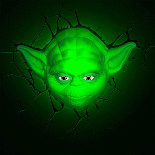 Lámpara quitamiedos 3D DECO LIGTH YODA HEAD