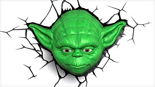 Lámpara quitamiedos 3D DECO LIGTH YODA HEAD