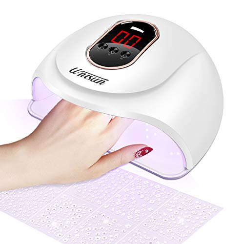 Lámpara UV para secador de gel de uñas Macaron Lámpara de curado de esmalte de uñas Máquina de luz ultravioleta Secador de uñas postizas Barniz de gel acrílico 500 calcomanías de uñas - 54W