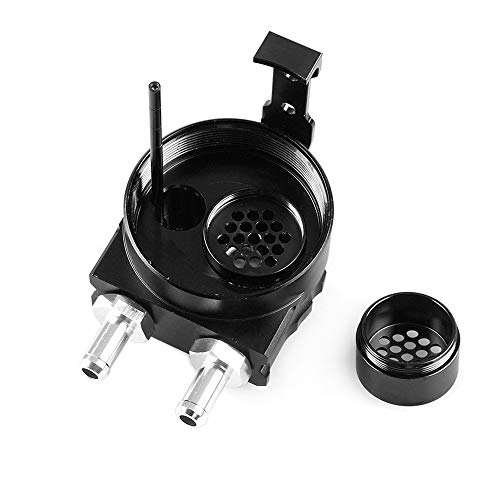 Lanyifang 1Juego Lata de Aceite Caldera de Aceite Negro Auto Accesorios de Repuesto 300ML Aluminium Alloy Motor Aceite Olla Oil Catch Can Reservoir Tank Can