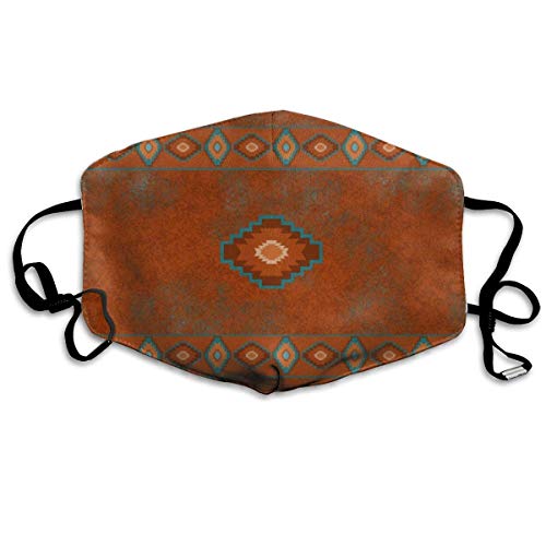 Lavable Red Western Southwest Canyons Diamond Santa Tribal Native Desert Decoraciones faciales para Mujeres y Hombres