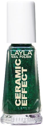 Layla Cosméticos 1243R23-054 Cerámica Esmalte de uñas Efecto - galaxia verde, 1er Paquete (1 x 0:01 l)