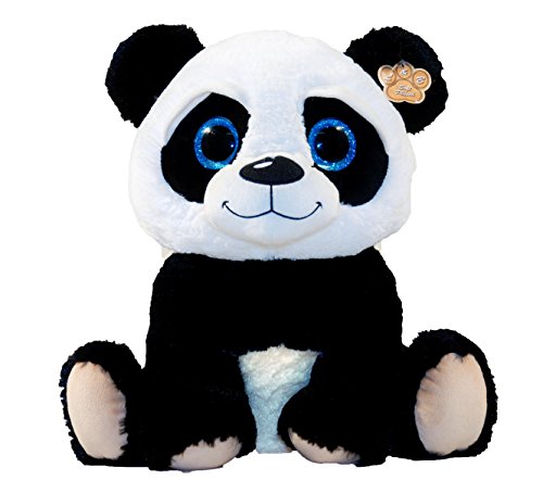 LB Peluche panda avec grands yeux Peluche assise 30 cm