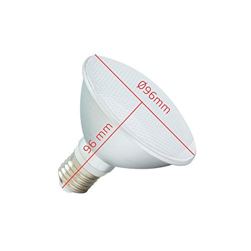 LEDKIA LIGHTING Bombilla LED E27 Casquillo Gordo PAR30 10W Waterproof IP65 Blanco Frío 6000K - 6500K