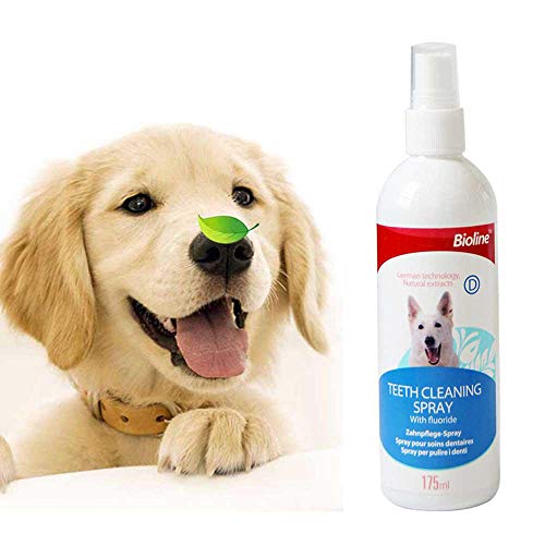 Leegoal - Ambientador oral natural para perro, blanquea los dientes, elimina el mal aliento, mejora la salud bucal y el cuidado dental para perros