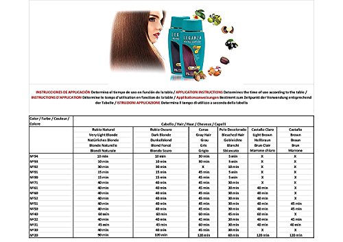 Leganza, 7 aceites naturales, bálsamo para el pelo de color marron claro 30