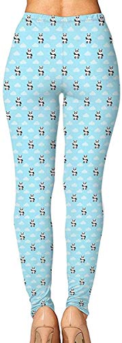 Leggings de Entrenamiento Deportivo con pantalón de Yoga Cute Panda Cartoon Provide Women with High-Waisted, Leggings de Yoga para Gimnasio Ultra Suaves y livianos