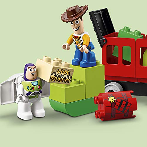 LEGO DUPLO - Tren de Toy Story, Juguete de Construcción con Personajes de la Película de Pixars y Figura de Woody y Buzz Lightyear (10894)