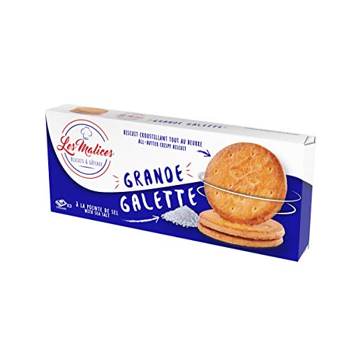 Les Malices - Grande Galette 12 paquetes de 9 galletas (1800 gr) tamaño de la familia - hecho en Francia