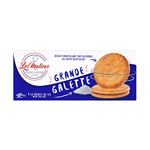 Les Malices - Grande Galette 12 paquetes de 9 galletas (1800 gr) tamaño de la familia - hecho en Francia