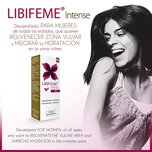 LIBIFEME INTENSE Gel Rejuvenecimiento Vulvar con Hilauronico Vitaminas A y E - Renovacion Celular Intensa de la Zona Vulvovaginal - 30 ml