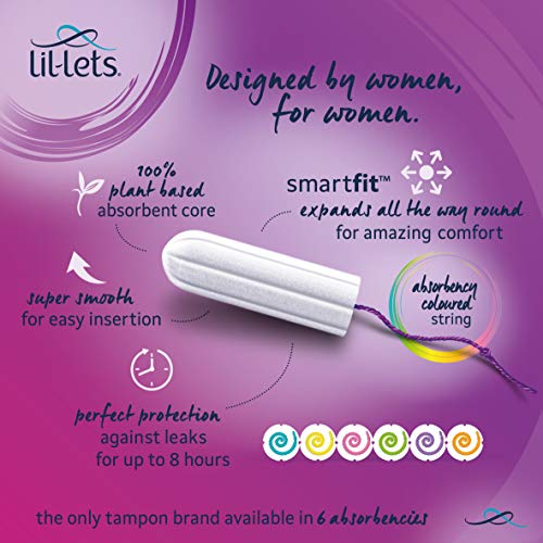 Lil-lets Smartfit Tampones sin aplicador, Super Plus extra, 464 g