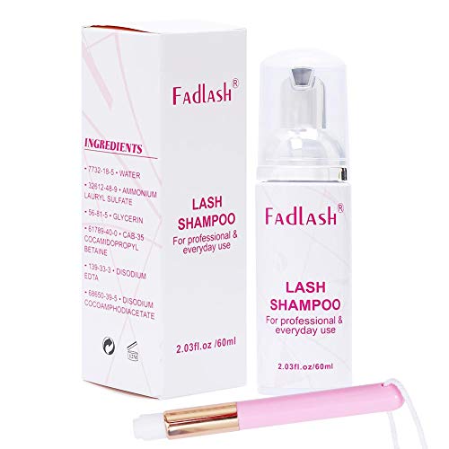 Limpiador de Extensión de Pestañas 60ml Espuma de Limpieza de Pestañas Champú de Pestañas Dar un Cepillo Suave Eyelash Shampoo