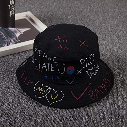 liqun Unisex Harajuku Bucket Hat Pesca Al Aire Libre   Hip Hop Cap Hombres Verano para Pescador Sombrero Mujeres Bone Feminino, B, Talla Única