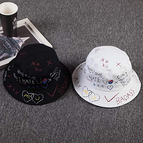 liqun Unisex Harajuku Bucket Hat Pesca Al Aire Libre   Hip Hop Cap Hombres Verano para Pescador Sombrero Mujeres Bone Feminino, B, Talla Única