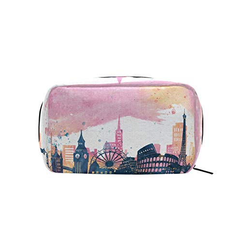 LIUBT - Bolsa de maquillaje para acuarela, diseño de Londres