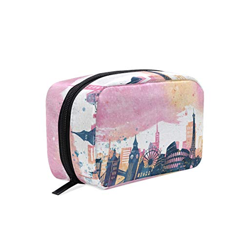 LIUBT - Bolsa de maquillaje para acuarela, diseño de Londres