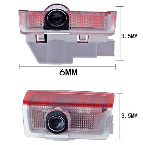 Liuer 2PCS Puerta de Coche Led Bienvenido Proyector Láser Logo Luz Fantasma Sombra Luz Lámpara Logos Iluminación para Clase A Clase B Clase C Clase E W205 W176 W212 W166 W246 GLC GLE GLS GLA