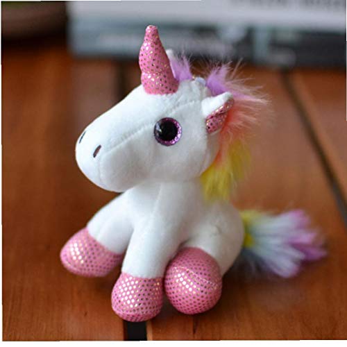 Llavero Colgante Colorido del Unicornio De Peluche De Juguete De Peluche Mochila Animales De Peluche Llavero Pequeño Colgante Bolsa De Accesorios