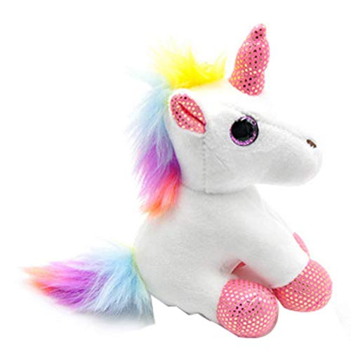 Llavero Colgante Colorido del Unicornio De Peluche De Juguete De Peluche Mochila Animales De Peluche Llavero Pequeño Colgante Bolsa De Accesorios