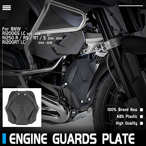 Lorababer Protector de placa de protección de carcasa de motor delantero de motocicleta para B.M.W R1200GS LC (2013-2018), R1200RT LC (2014-2018), R1250 R/RS/RT/S (2019-2020)