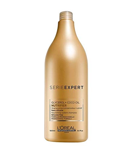 L'Oréal Expert Nutrifier Pack Champu 1500ml + Acondicionador 1000ml + Mascarilla 500ml Con 2 Dispensadores