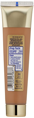 L'oreal Paris Visible Lift Blur Foundation, 208 Sand Beige, 1.3 Fluid Ounce by L'Oreal Paris