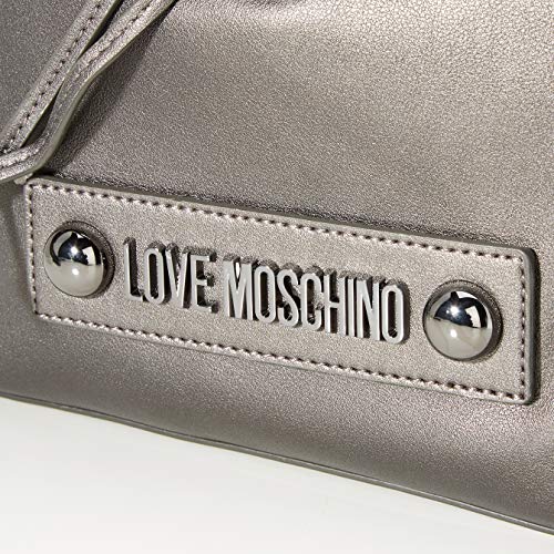 Love Moschino Jc4032pp18lc0906, Cartera estilo cubo Unisex Adulto, Gris (Fucile), 25x9x28 centimeters (W x H x L)