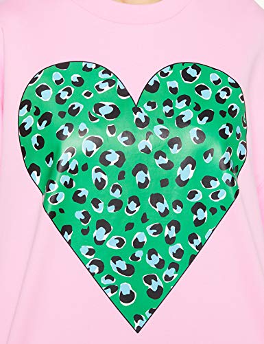 Love Moschino Sweatshirt_animalier Printed Heart&Logo Sudadera, Rosa (Pink L94), 42 (Talla del Fabricante: 46) para Mujer