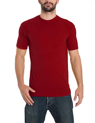 Lower East Herren T-Shirt mit Rundhalsausschnitt, 10er Pack, Mehrfarbig (Schwarz/Weiß/navy/Grau/rot/Grün), Medium