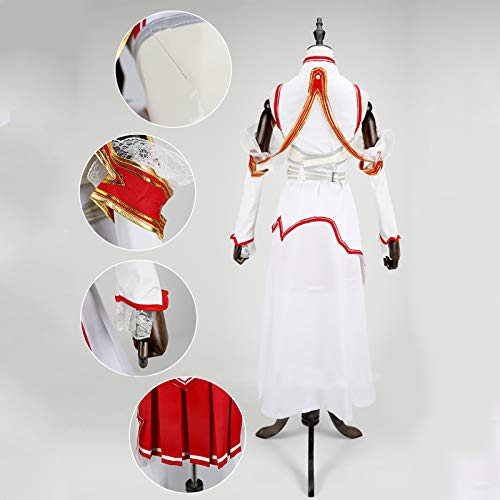 LuBHnna Anime Sword Art Online Disfraz de Cosplay, Yuki Asuna Cosplay Disfraz de Halloween Disfraz de Anime