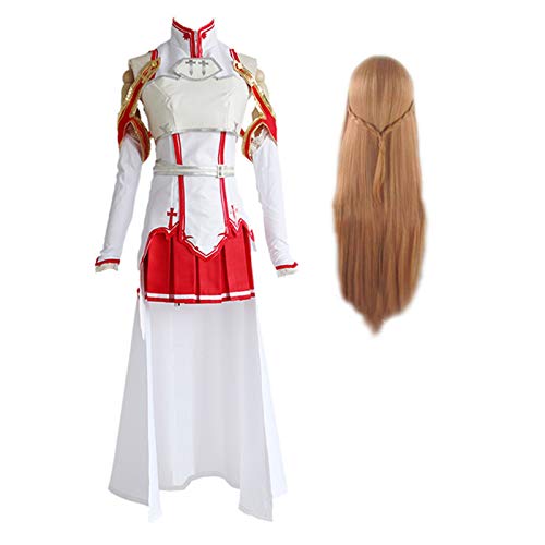 LuBHnna Anime Sword Art Online Disfraz de Cosplay, Yuki Asuna Cosplay Disfraz de Halloween Disfraz de Anime