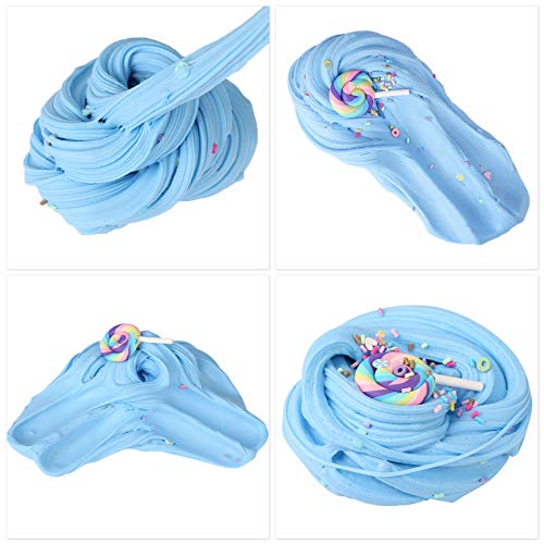 Luclay Fluffy Slime Putty Slime, 4 Paquetes Kit de Limo de Mantequilla Suave Juguetes para aliviar el estrés para niños Adolescentes Adultos para aliviar el estrés, Ejercicios de Manos y Dedos