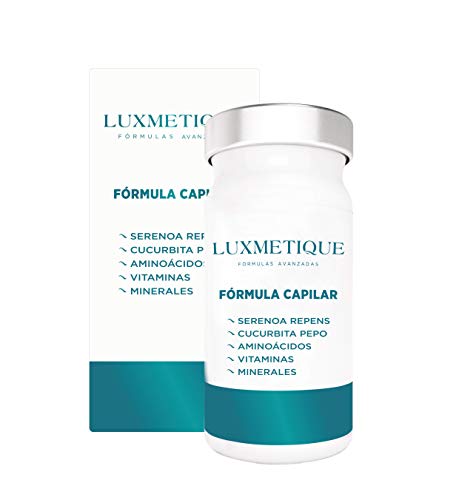 Luxmetique Fórmula Capilar - complemento alimenticio a base de extractos de plantas, L-Cisteína, Vitaminas y Minerales; creado para el cuidado y mantenimiento del cabello. 48,90 g - 60 cápsulas