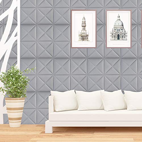 LZYMLG Adhesivos de pared de espuma tridimensional 3d habitación infantil anticolisión autoadhesiva papel tapiz jardín de infantes sala de estar dormitorio decoración pegatinas Gris plateado