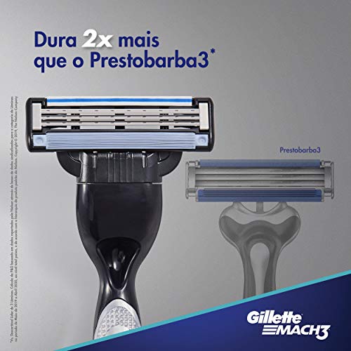 Mach3 Gillette Afeitadora - 4 Recambios, Empaque puede variar