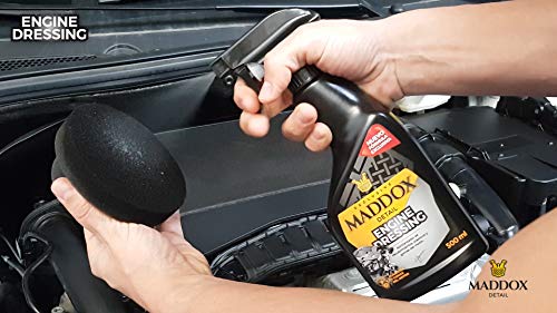 Maddox Detail - Engine Dressing - Abrillantador de recubrimientos, plásticos y Gomas del Motor. (500ml)