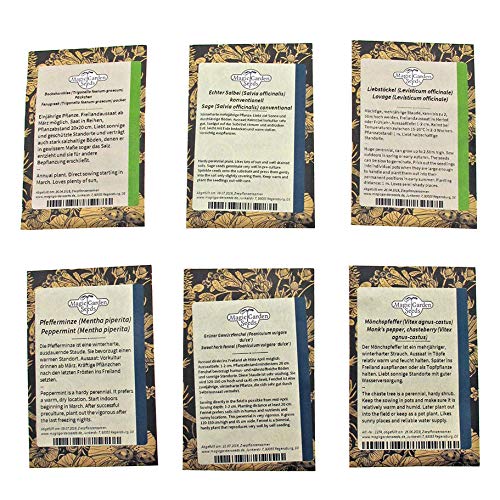 Magic Garden Seeds Jardín del monasterio - Kit de Semillas Regalo con 6 Plantas medicinales Medievales