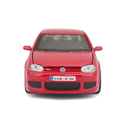 Maisto 31290 - Coche de juguete (escala 1:24), diseño de VW Golf R32, color rojo