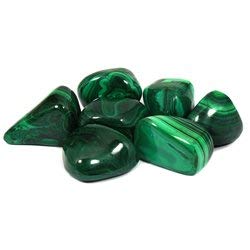 Malachite Tumble Stone (25-30mm) Single Stone