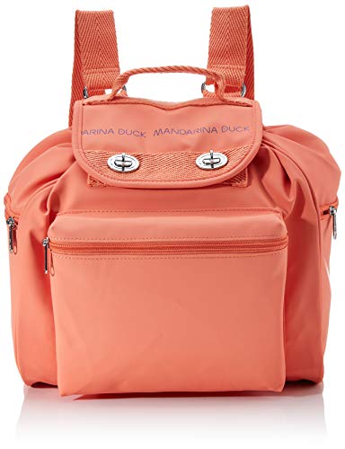 Mandarina Duck Utility Tracolla, Mochila para Mujer, Rosa (Coral), 18x35x31 Centimeters (W x H x L)