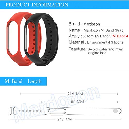 Mardozon 14 Piezas Correas Xiaomi Mi Band 3 /Mi Smart Band 4 Silicona Pulsera de Recambio Brazalete Extensibles Reemplazo Compatible con Mi Band 4-14 Colores