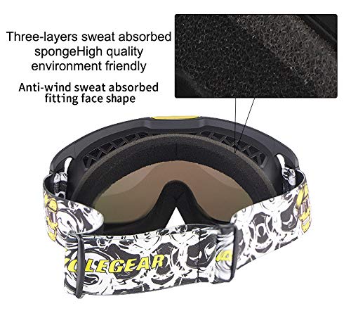 Máscara de casco Jet o Motocross - Universal – Máscara para moto - Gafas de protección – Resistente al viento, anti vaho talla única Lente Dorata