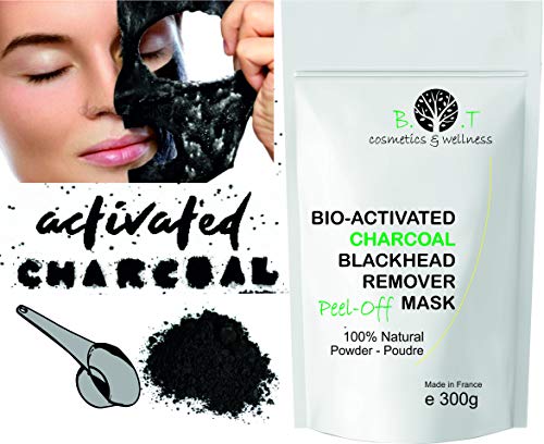 Mascarilla Exfoliante peel-off Carbón activo anti puntos negros 300g Mascara de Alginatos Unisex Piel con imperfecciones Piel Joven - en polvo