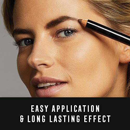 Max Factor Real Brow Fibre Pencil para cejas densas y naturales con efecto 3D, color 000 rubio, 1 g