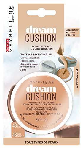 Maybelline New York Dream Cushion Base de maquillaje líquida con almohadilla