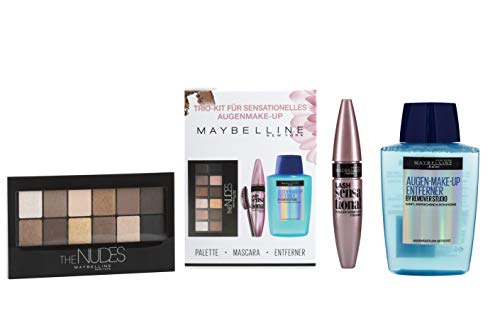 Maybelline New York Sombras palé Lash Sensational limpiador de Kit de maquillaje de ojos con Gratis, 30 g