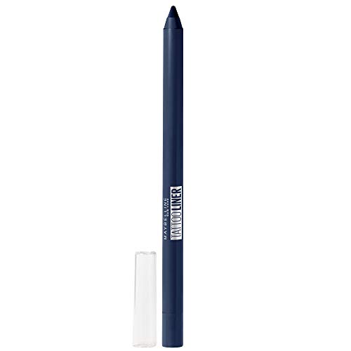 Maybelline New York - Tattoo Liner, Lápiz de Ojos Azul Semi-Permanente, Tono 920 Striking Navy