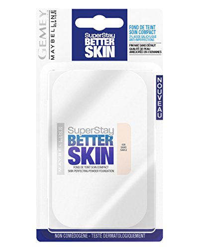 Maybelline SuperStay Better Skin 30 Sand/Sable - polvos faciales (Mujeres, Piel normal, Sand/Sable, Mate, Polvo, METHICONE, HYDROGENATED PALM OIL, CAPRYLYL GLYCOL, ASCORBYL GLUCOSIDE, CALCIUM PANTOTHENATE, ZINC GL)